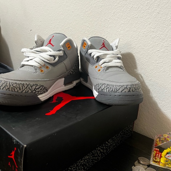 Gray and Orange Sneakers - Picture 2 of 4